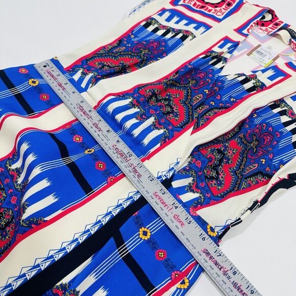 ETRO Women 48 US/12 Knee Length Dress Tribal Multi Color Print Size NWT $1,780 - Picture 8 of 13